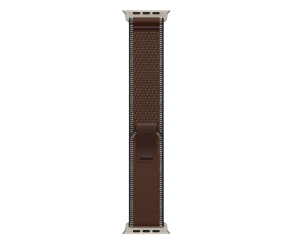 Pasek i akcesoria do zegarków Apple 49mm Dark Umber Trail Loop - S/M - Natural Titanium Finish